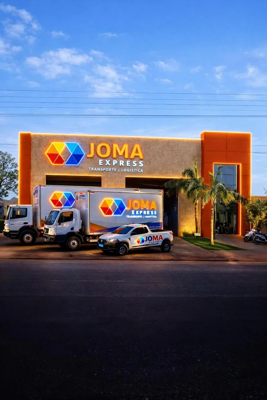 Fachada noturna JOMA